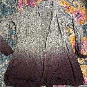 Maurices Gray and Purple Ombre Cardigan XXL soft